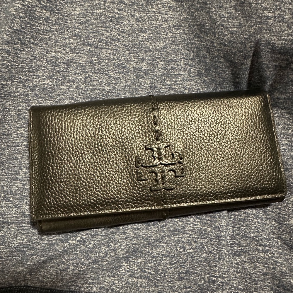 Tory Burch Black Leather Wallet
